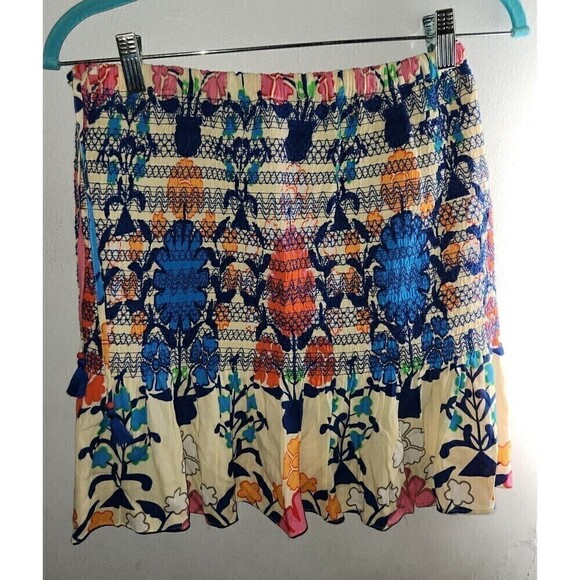 New Anthropologie Sz XS Plenty by Tracy Reese Flounced Mini Skirt Floral $138 - Picture 5 of 5